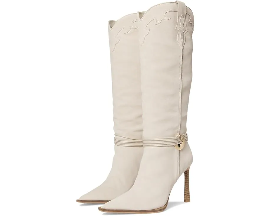 Ботинки Steve Madden Kyndall на шпильке из замши с декоративной пряжкой