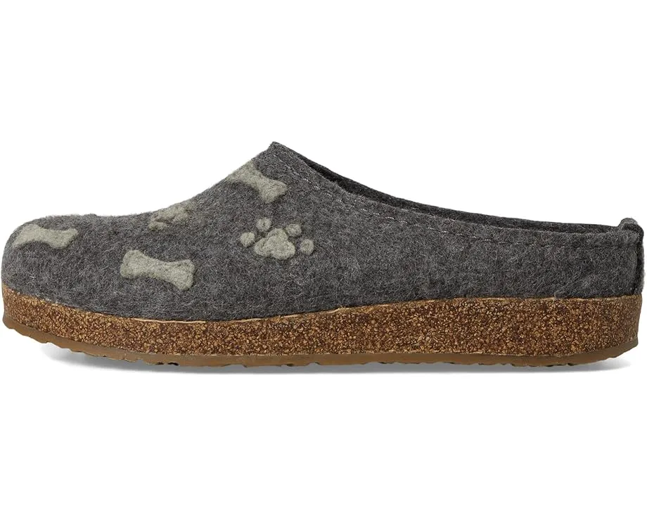 Клоги Haflinger Buckle из шерсти с пробковой стелькой и пряжкой