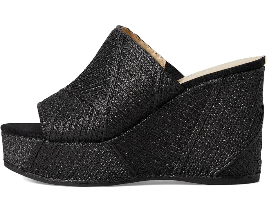 Сандалии GUESS Evenz на платформе с плетеными деталями и клиновидным каблуком