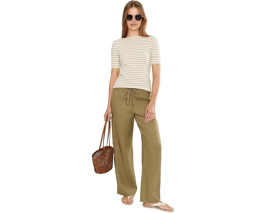 Футболка Petite Striped Stretch Cotton Boatneck Tee от Lauren Ralph Lauren
