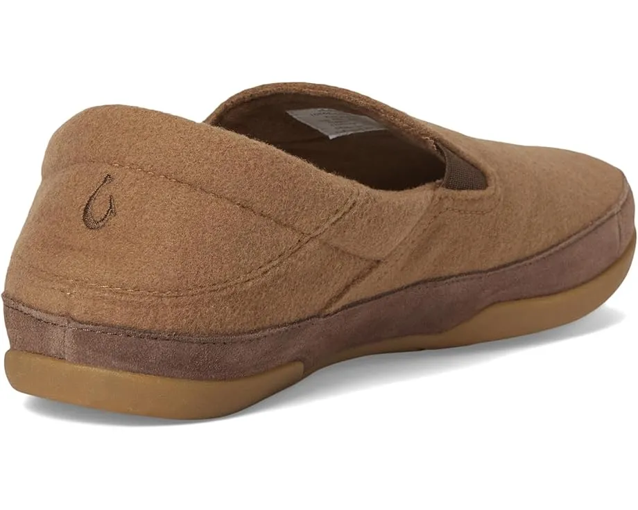 Тапочки OluKai Kalawa из чистой шерсти с подошвой для улицы и поддержкой свода стопы