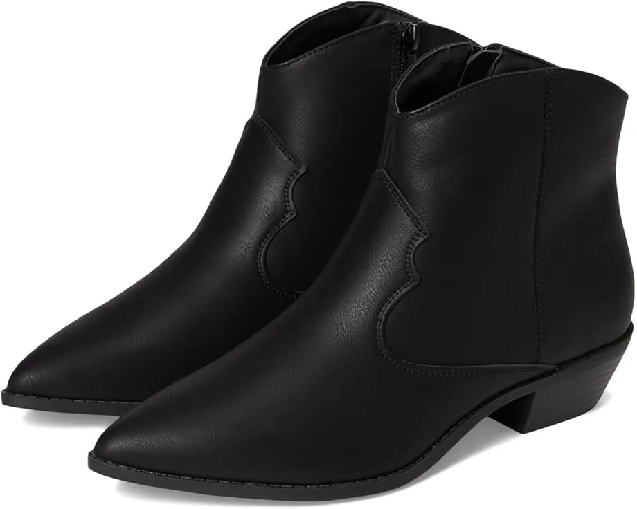 Ботинки Journee Collection Taliah с острым носком и кубинским каблуком на молнии