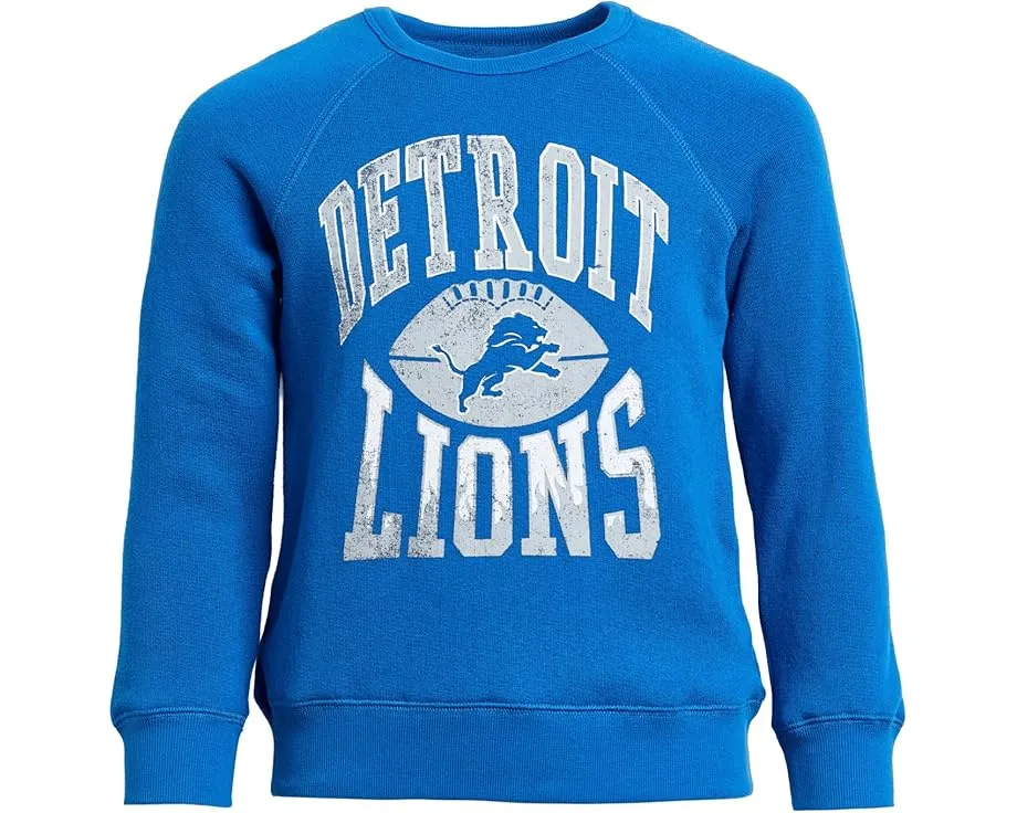 Толстовка NFL Detroit Lions реглан из флиса для детей Junk Food Clothing