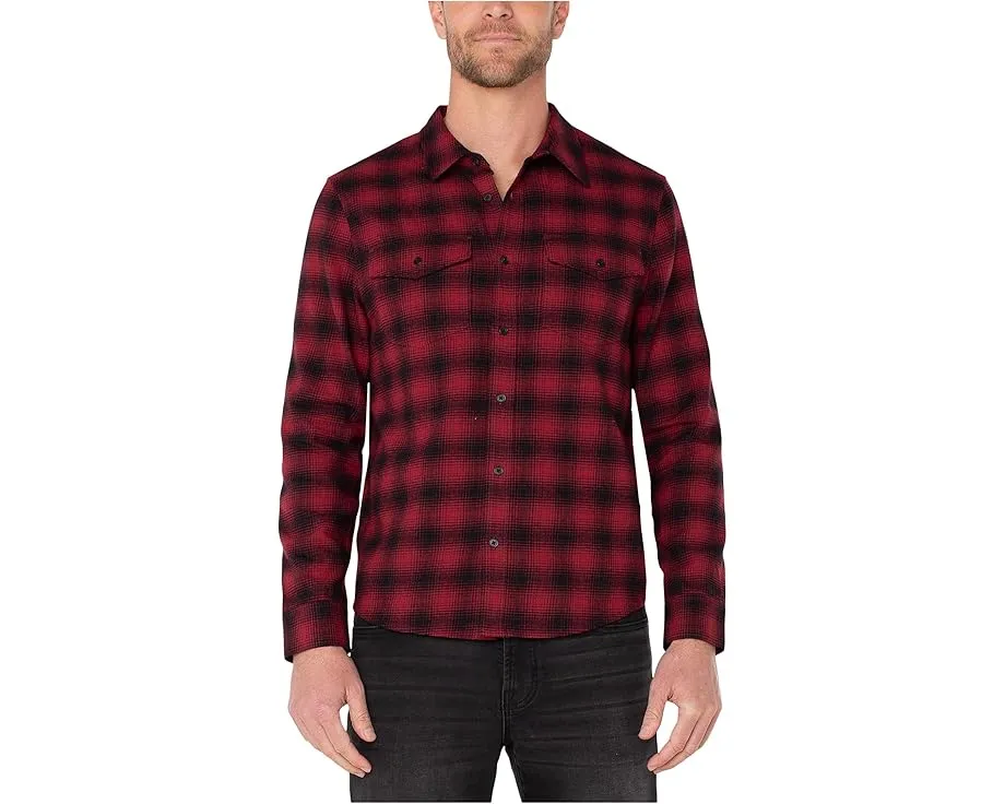 Liverpool Los Angeles Рубашка на пуговицах с длинным рукавом и карманами на клапанах