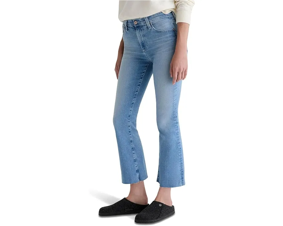 Джинсы AG Jeans Farrah Mid Rise Crop Boot укороченные с расклешенным низом