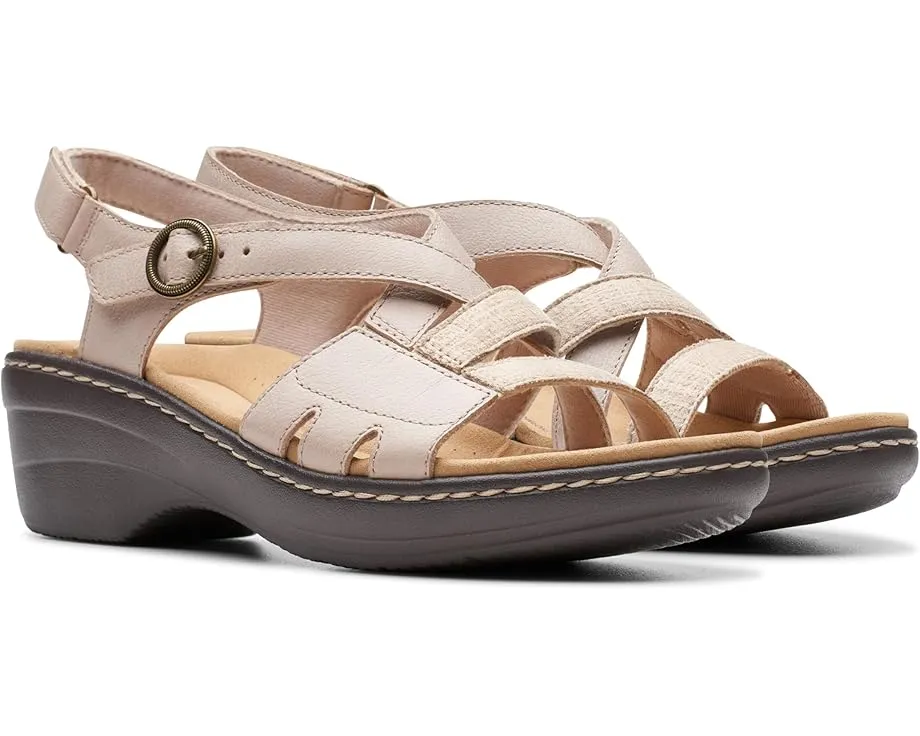 Классические босоножки Clarks Merliah Bonita на танкетке с ремешками