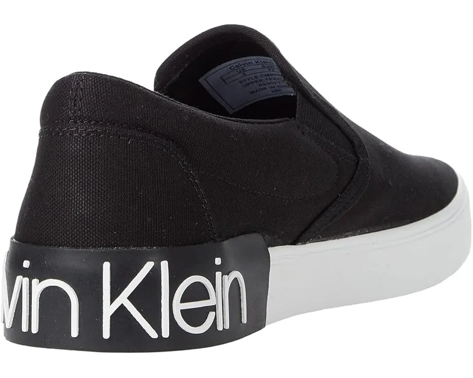 Слипоны Calvin Klein Ryor с текстильным верхом и контрастной подошвой
