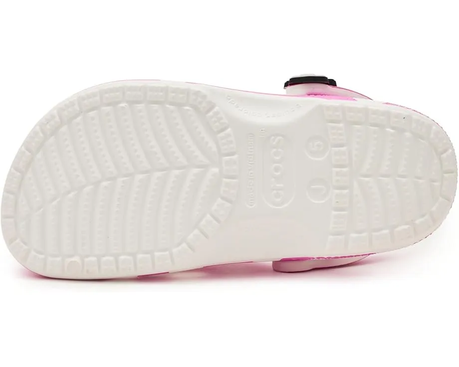 Кроксы Crocs Kids Disney Микки Маус с розовым бантом и стразами