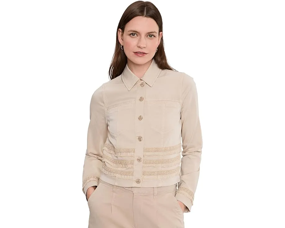 Куртка Liverpool Los Angeles в стиле ковбойки с кружевом и эффектом потертости