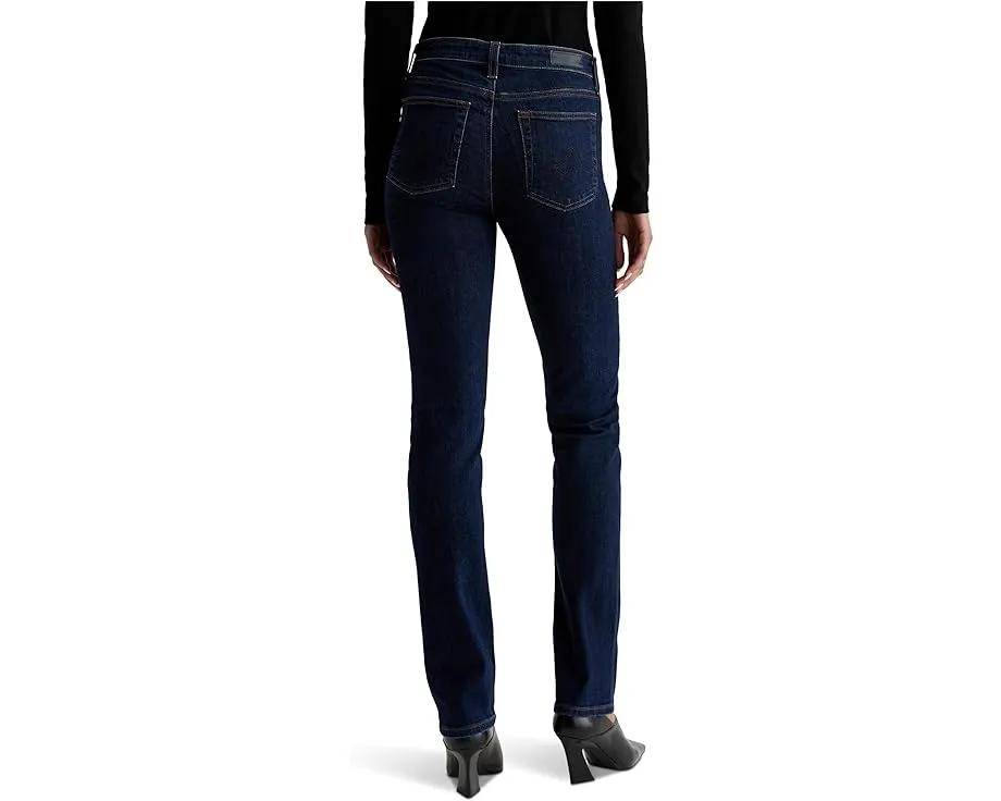 Джинсы AG Jeans Mari Mid Rise Straight Extended In Modern Indigo с завышенной талией