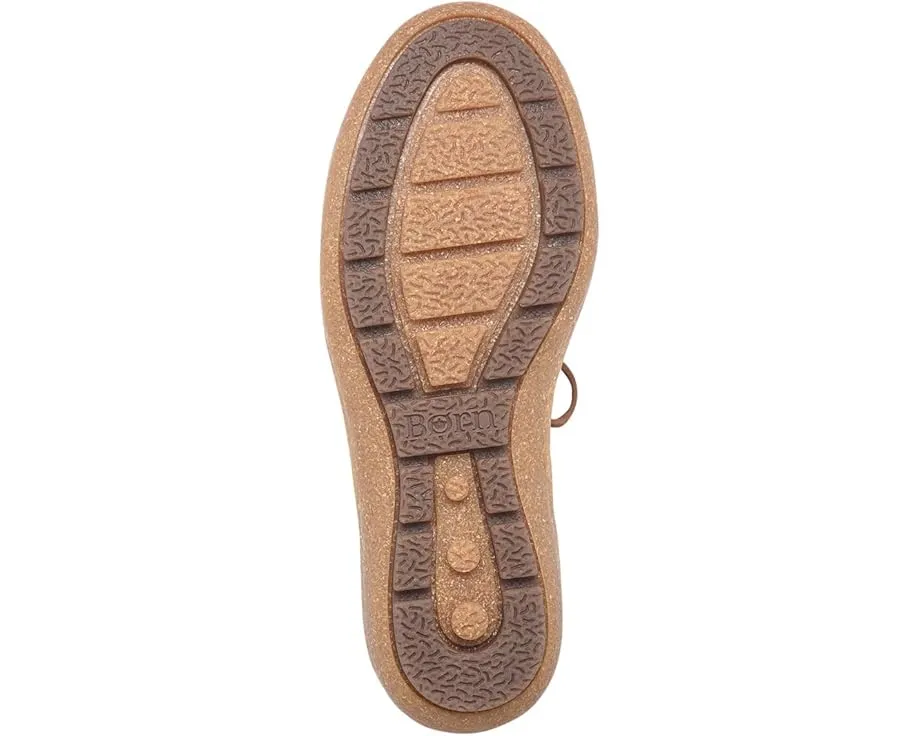 Ботильоны Born Nuala II из замша с отворотом и шнуровкой