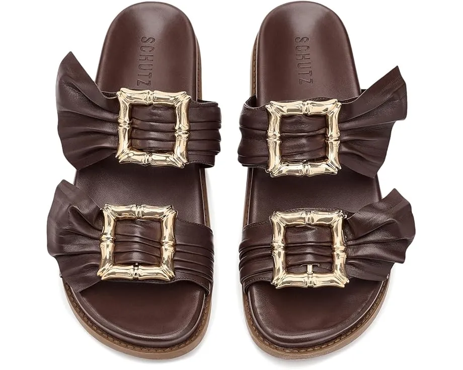 Сандалии Schutz Enola Bamboo Sporty с массивной подошвой