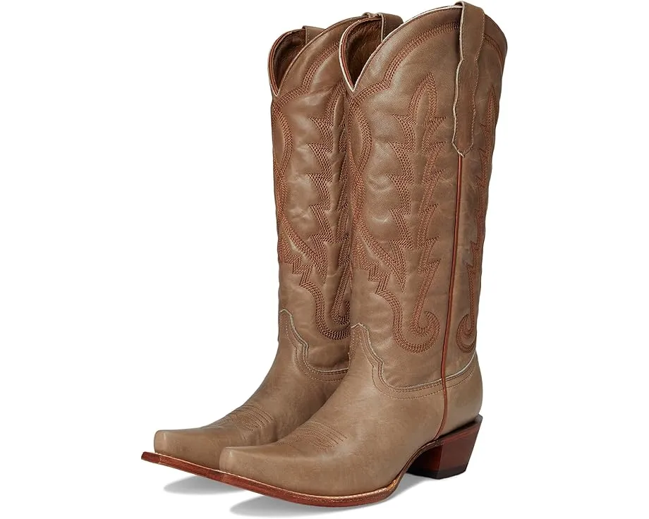 Сапоги Corral L6281 до икры с вышивкой и ковбойским каблуком