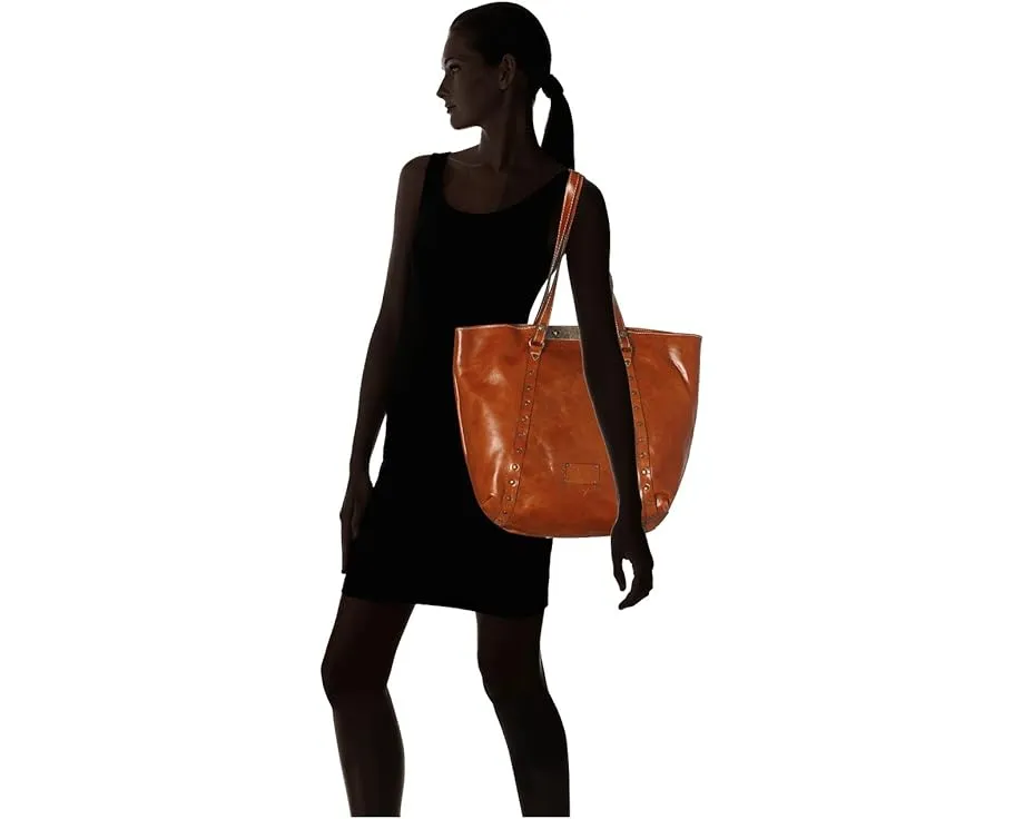 Кожаная сумка-тоут Patricia Nash Benvenuto с двойными ручками и замком