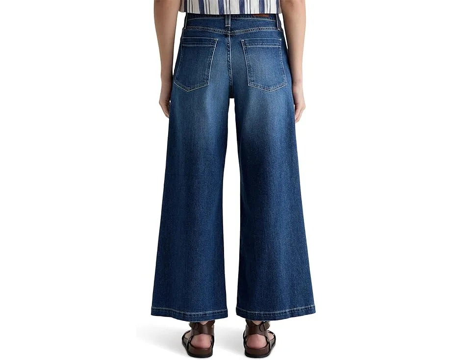 Джинсы AG Jeans Stella с заниженной талией и палаццо в оттенке индиго