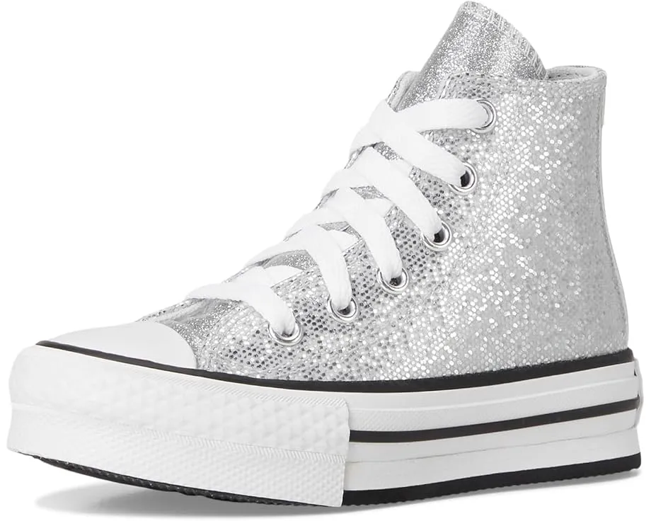 Converse Kids кроссовки Chuck Taylor All Star Lift Disco с блестками на платформе