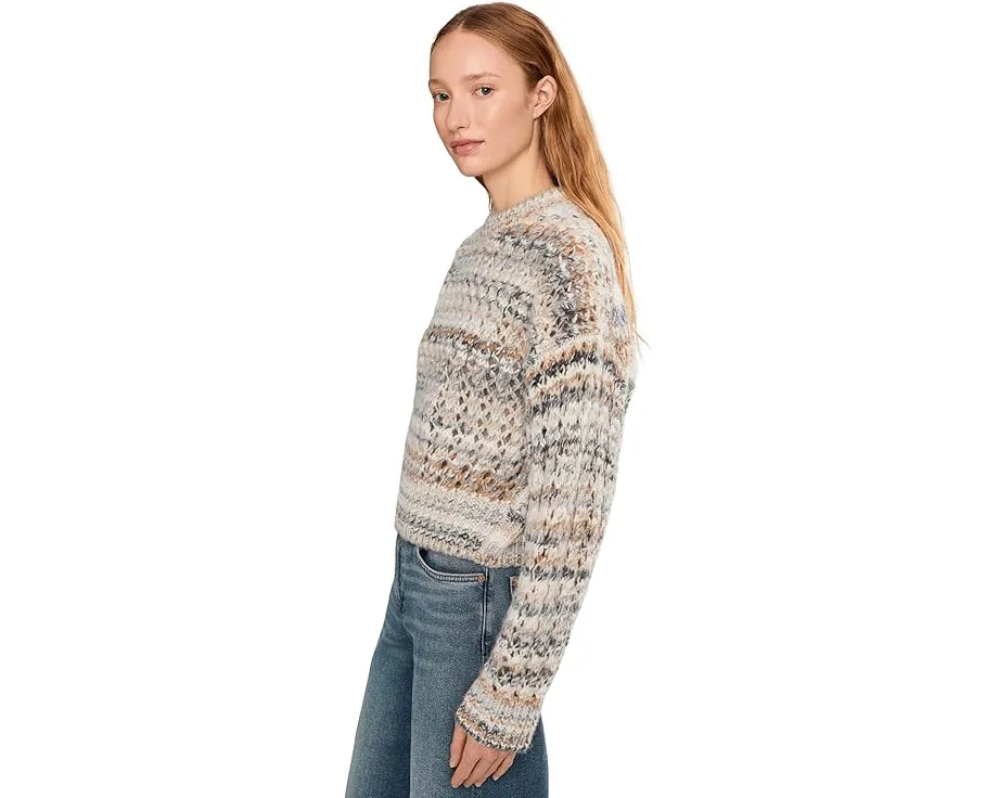 Свитер Madewell Fawn Open Stitch с полосками и ажурной вязкой