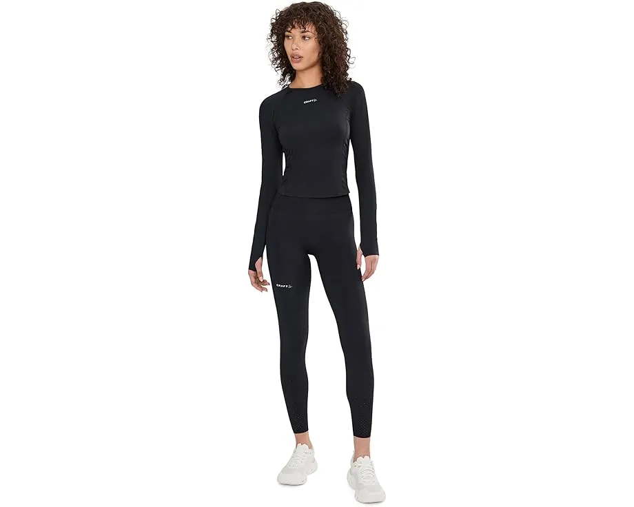 Лонгслив Craft Hypervent Tight Long Sleeve облегающий с отверстиями для больших пальцев