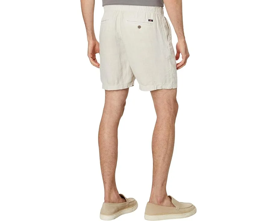 Faherty Essential Linen Shorts шорты из льна с эластичным поясом