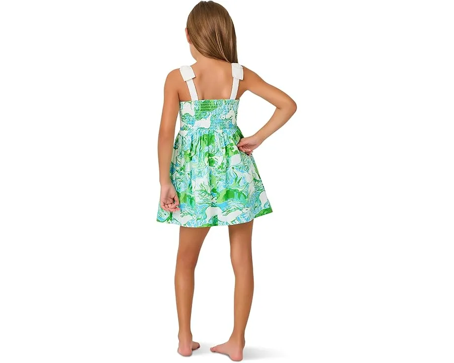 Платье Mini Cheri с цветочным принтом и бантом от Lilly Pulitzer Kids для девочек