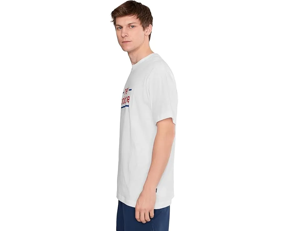Футболка New Balance Linear Lines с графическим принтом и свободным кроем