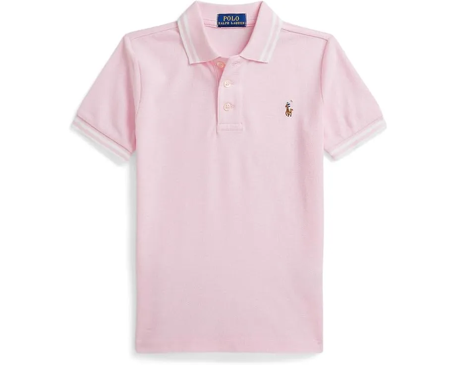 Поло Polo Ralph Lauren Kids Oxford из хлопковой сетки с воротником на пуговицах