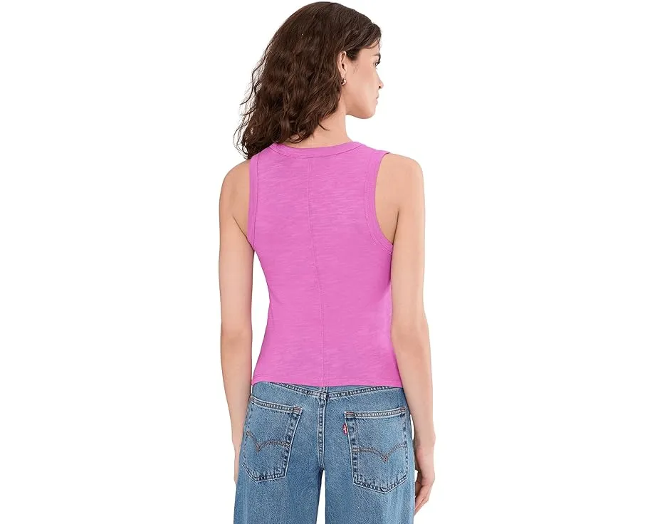 Майка Lilla P с боковой складкой из состаренного слаба