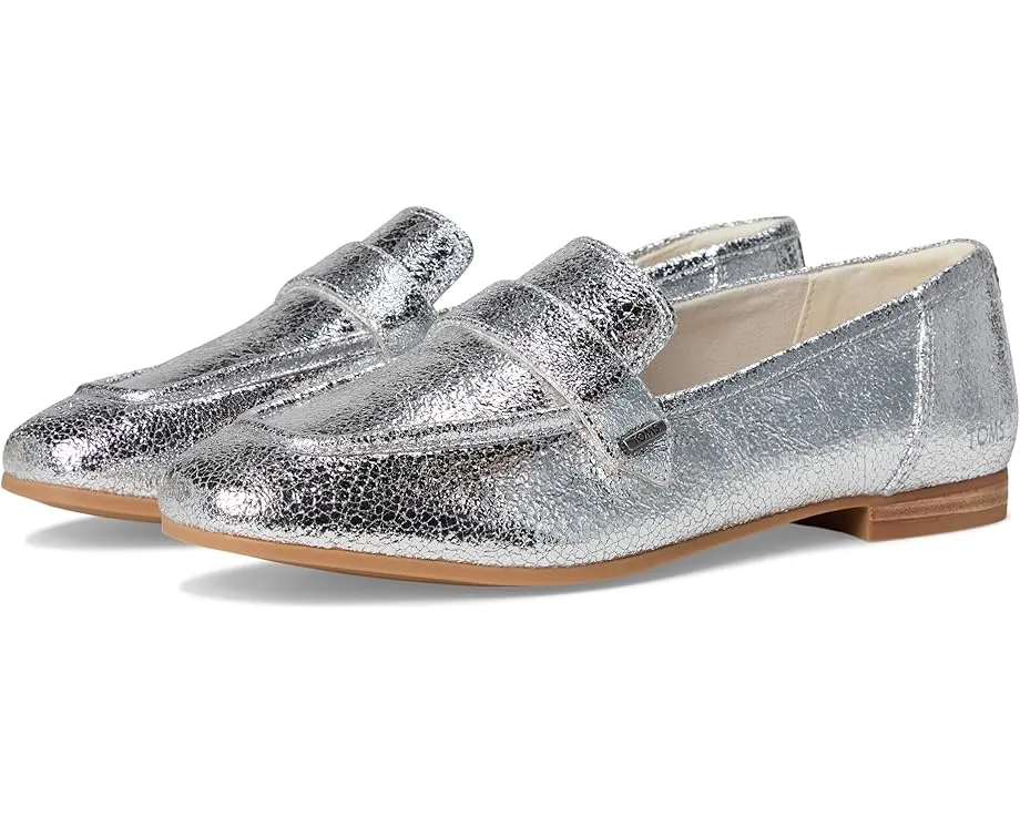 Лоферы TOMS Lynette из кожи с квадратным носком и ремешком