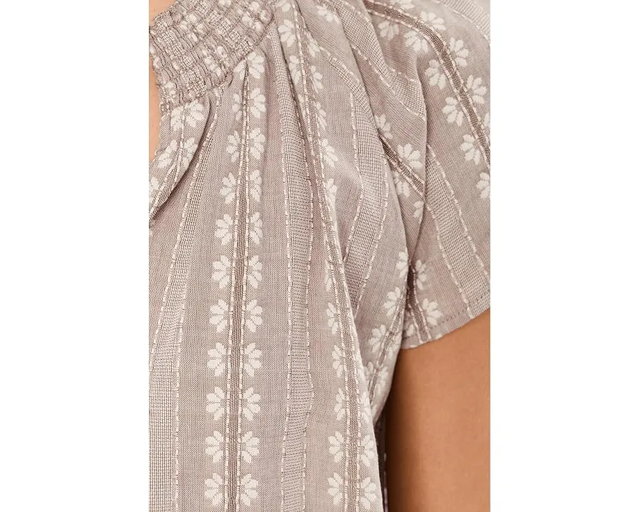 Блуза Splendid Meadow из мягкой ткани с V-образным вырезом и короткими рукавами