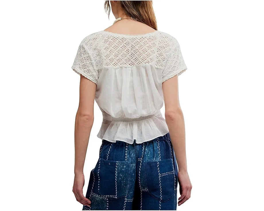 Топ с вышивкой Glimmer и кокеткой от Free People