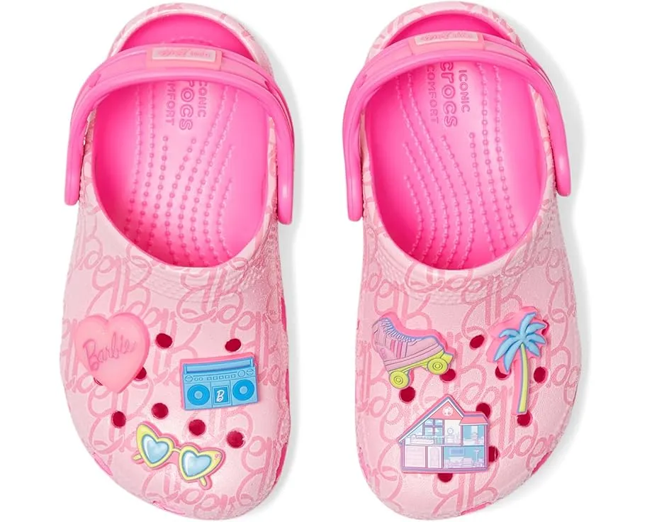 Crocs Kids Classic Barbie Clogs детские сабо с фиксированными шармами
