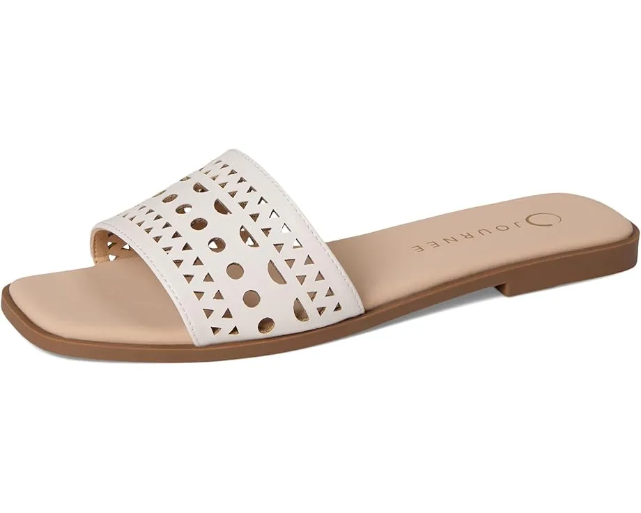 Сандалии Brodie без застежки с ажурными деталями и плоской подошвой