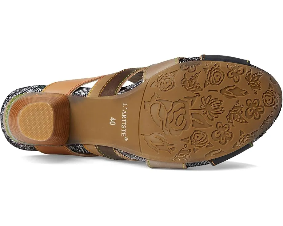 L'Artiste by Spring Step Сандалии Pita с волнообразным верхом и конусным каблуком