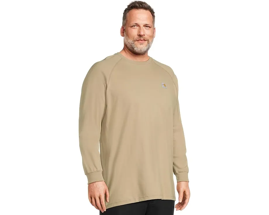 Огнестойкая футболка Carhartt Big & Tall Force с длинным рукавом и регланными рукавами