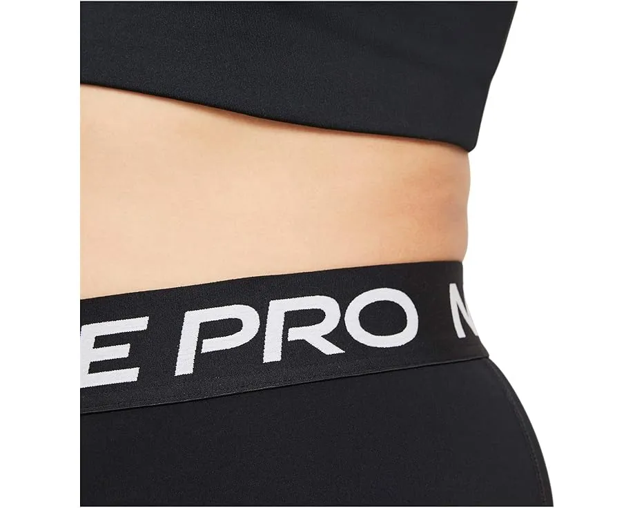 Леггинсы Nike Pro Crop с логотипом на поясе и эластичной тканью