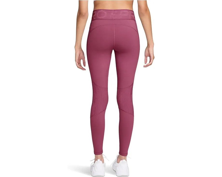 Высокие леггинсы Nike Pro Dri-FIT Warm Sculpt с сетчатым принтом