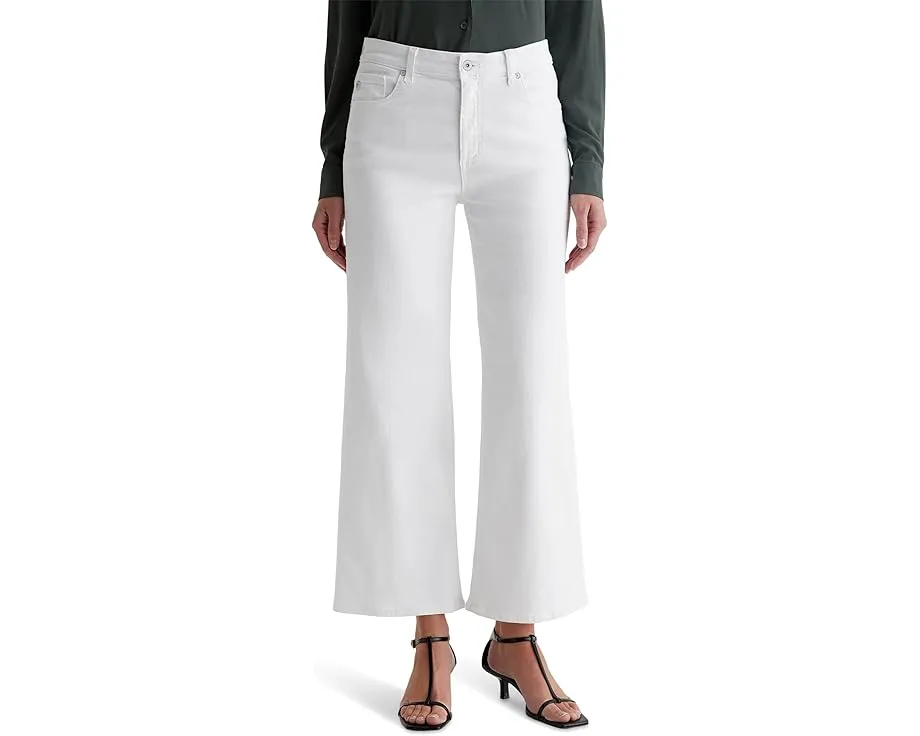 Джинсы AG Jeans Saige с завышенной талией и широкими штанинами в цвете Gallery White
