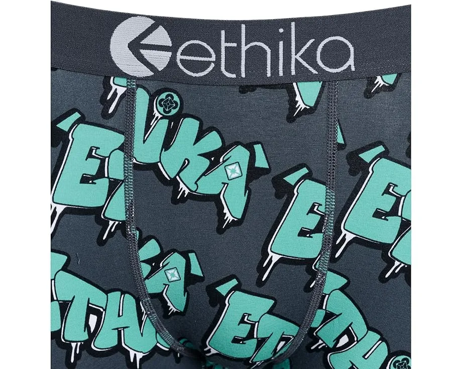 Трусы ethika Drip Wave с эффектом волны, яркий бирюзовый
