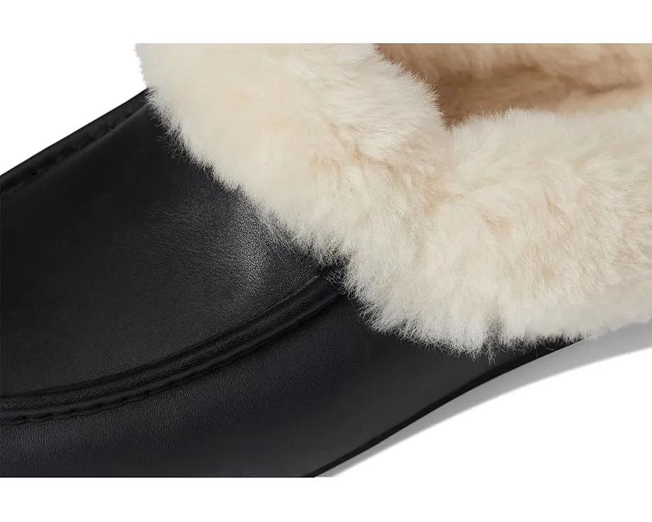UGG Ansley Mule Leather мюли из кожи с подкладкой из переработанной шерсти