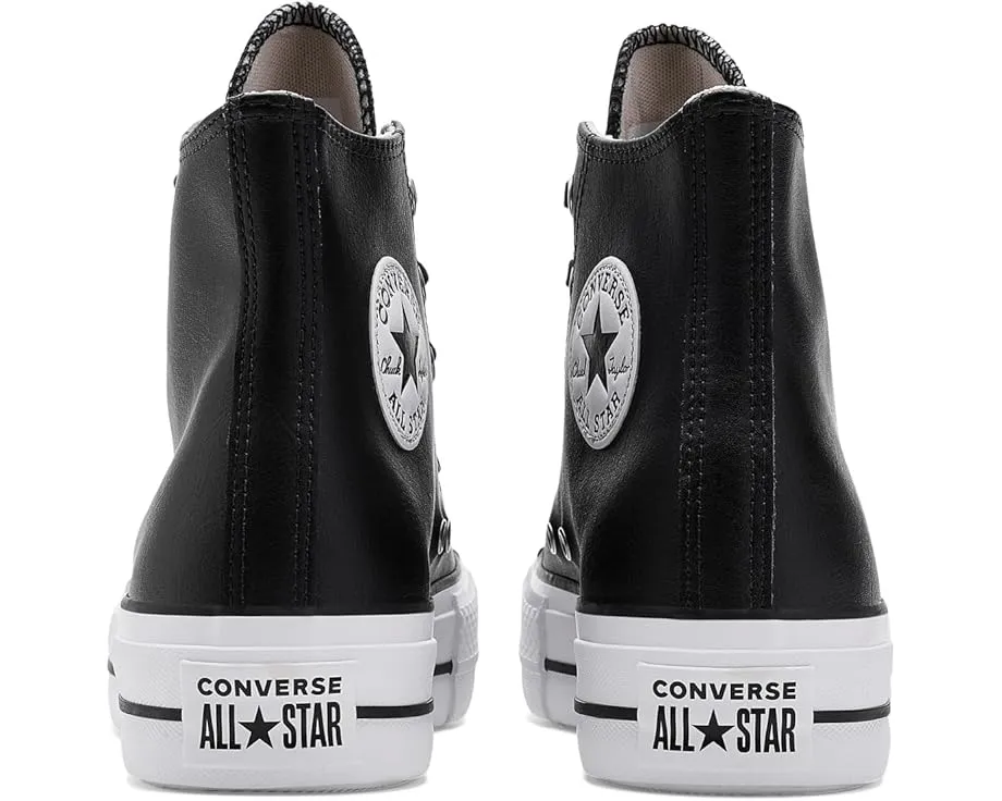 Converse Chuck Taylor All Star высокие кожаные кроссовки на платформе
