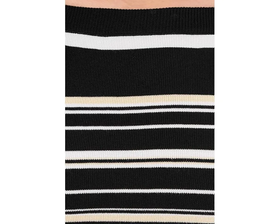 Платье миди с открытыми плечами Adrianna Papell из трикотажа с рюшами