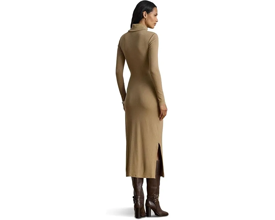 Платье миди с водолазкой и завязкой на талии Lauren Ralph Lauren