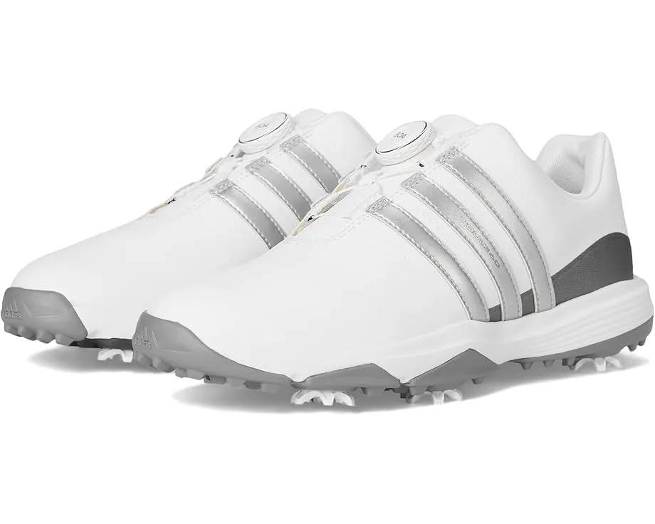 Детская обувь для гольфа Adidas Tour360 Boa 24 с водонепроницаемым верхом и системой BOA
