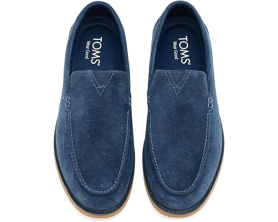 Замшевые лоферы TOMS Marcos на устойчивом каблуке