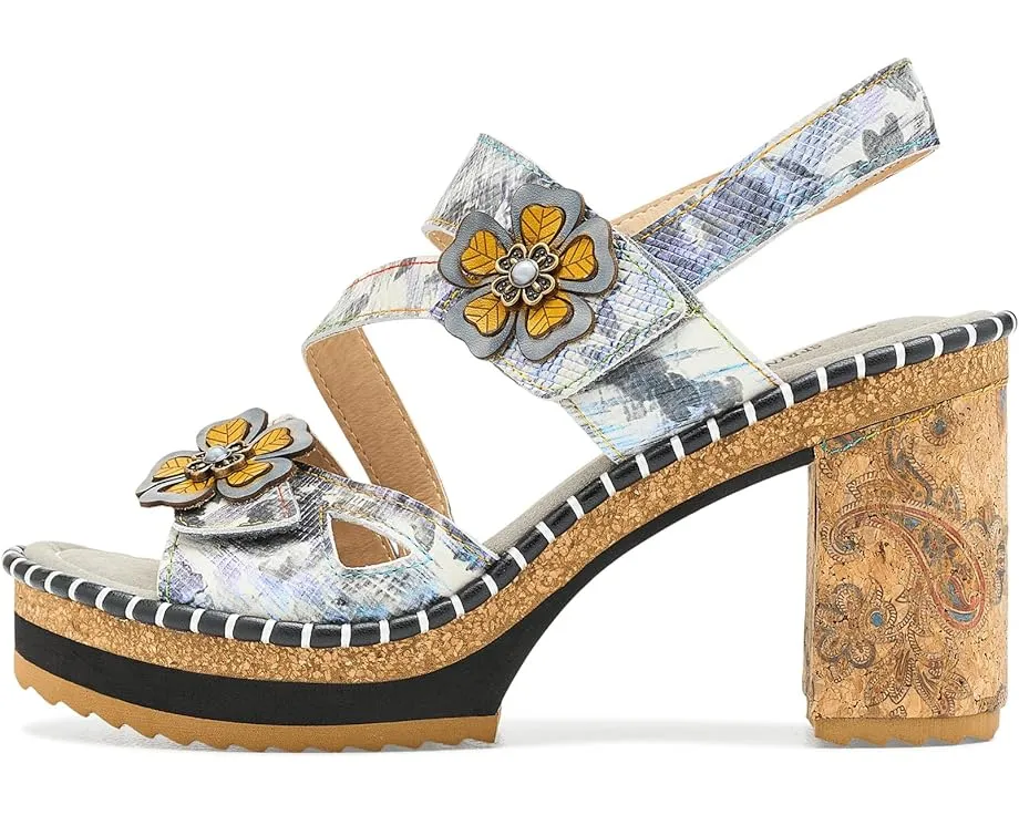 L'Artiste by Spring Step Сандалии Escapartist с ромбовидным плетением и массивным каблуком