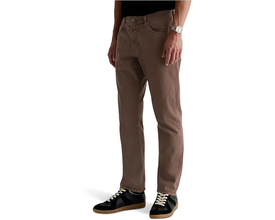 Брюки AG Jeans Everett Slim Straight с зауженным силуэтом из денима с эластаном