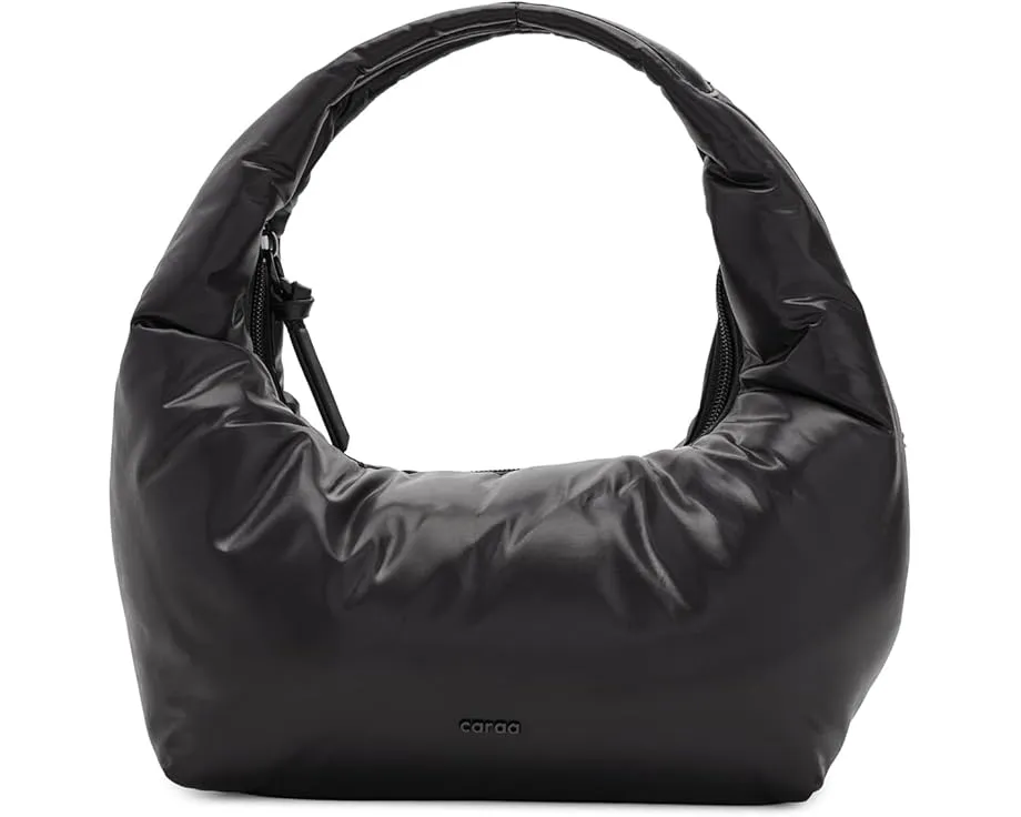 Сумка Caraa Bindle из переработанного нейлона с кожаными вставками
