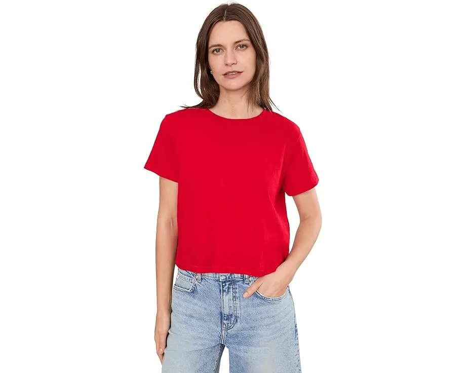 Футболка Bella Tee Slub Madewell Varsity Red хлопковая классическая
