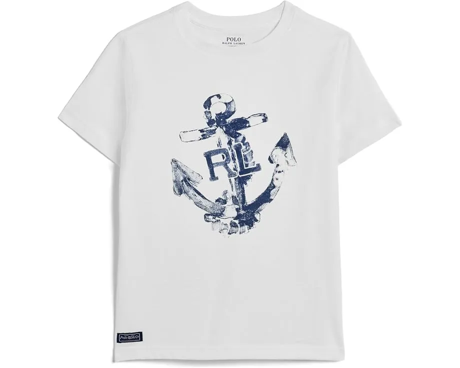 Футболка Anchor-Print Cotton Jersey для малышей от Polo Ralph Lauren
