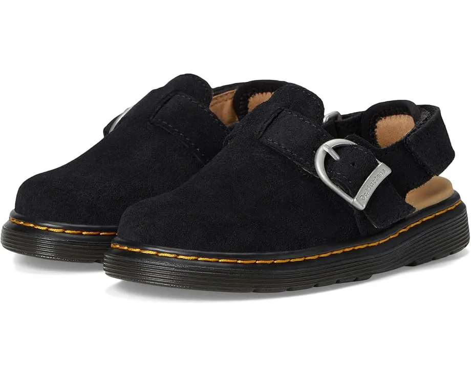 Dr. Martens Jorgie T мюли для детей из замши с регулируемой пряжкой